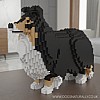 Sheltie Tri Colour (Lego inspired Dog Building Kit)